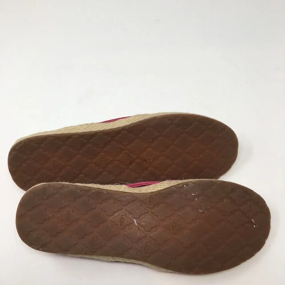Ugg Cicily Pink Huarache Espadrilles  6